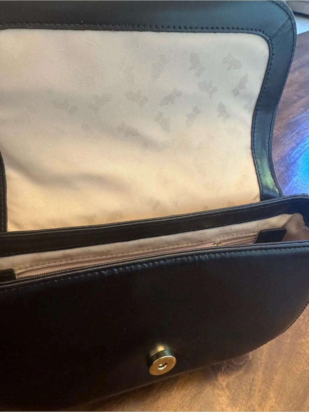 RADLEY LONDON Warwick Avenue Mini Flapover Black Leather Crossbody Bag